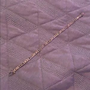 Minimal Silver Multicolor Gem Bracelet